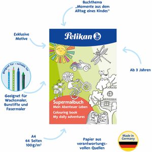 Produktbild für Malbuch Pelikan 101523 Mein Abenteuer Leben