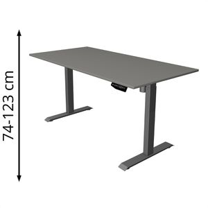 Schreibtisch Kerkmann Move 1, graphit / anthrazit