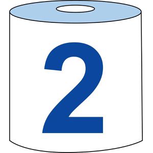 Produktbild für Putztuchrolle Tork Advanced, 130052, W1 u. W2, Zellstoff, blau