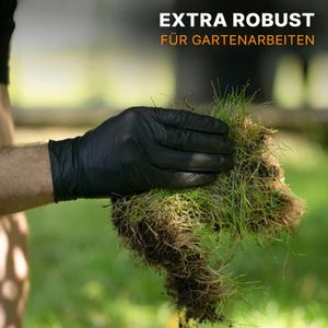 Produktbild für Einmalhandschuhe Arnomed ProGrip Diamond, schwarz, 50 Stück