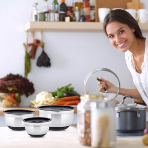 Produktbild für Schüssel Relaxdays Bowly 10019120, Set mit Deckel, 3-teilig