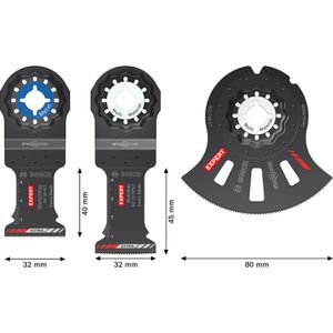 Produktbild für Multifunktionswerkzeug-Zubehör Bosch Expert Cutting Set