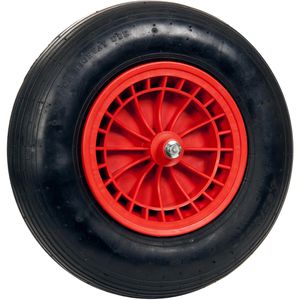 Schubkarrenrad pro-bau-tec 4.80/4.00-8, pannensicher Gummi