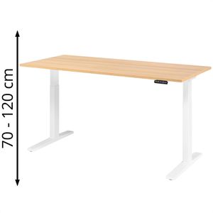 Schreibtisch Hammerbacher XMKA 19, eiche / weiß