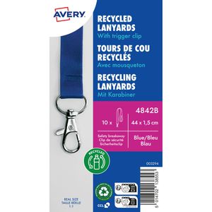 Produktbild für Schlüsselband Zweckform 4842B, blau