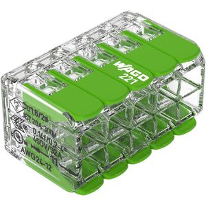 Verbindungsklemme Wago Compact Green Range, 221-430, 10 Leiter