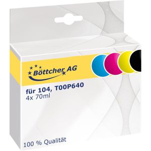 Produktbild für Tinte Böttcher-AG für Epson 104, C13T00P640 Multipack