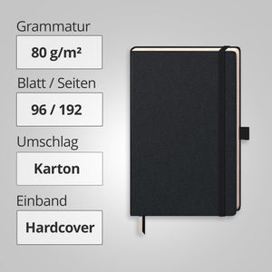 Produktbild für Notizbuch Brunnen Kompagnon Klassik, Karton Hardcover
