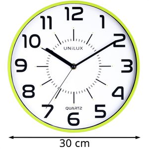 Produktbild für Wanduhr Unilux Pop, Kunststoff, analog, Quarzuhr