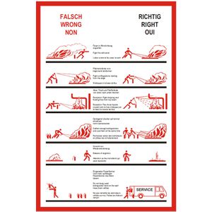 Hinweisschild Abtec Kunststoff