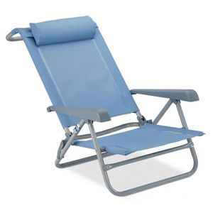 Campingstuhl Relaxdays 10026478, blau, bis 120 kg