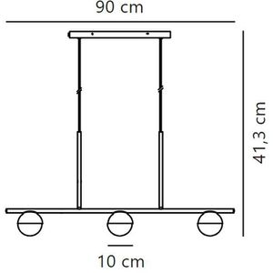 Produktbild für Pendelleuchte Nordlux Contina, 3-flammig, mit G9-Fassung