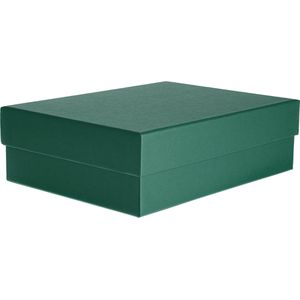 Produktbild für Geschenkbox Rössler-Papier Boxline Metallic opal, grün
