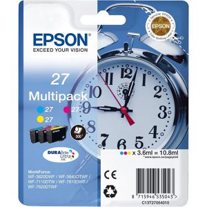 Produktbild für Tinte Epson 27 C13T2705 Wecker, Multipack
