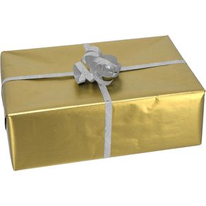 Produktbild für Geschenkband Präsent Glitter Star, silber