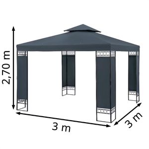 Produktbild für Pavillon CASARIA Lorca, 108722, anthrazit