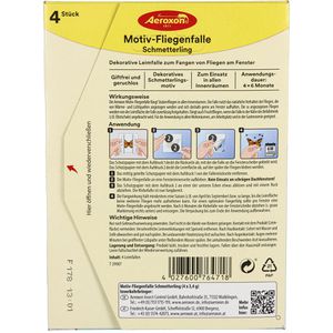 Produktbild für Fliegenfalle Aeroxon Motiv, Schmetterling zum Ankleben