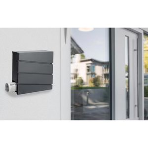 Produktbild für Briefkasten Monzana 108102, anthrazit, aus Stahl