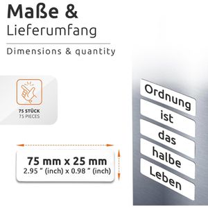 Produktbild für Magnetschilder ECENCE 42010104, weiß