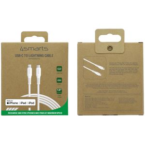 Produktbild für Ladekabel 4smarts RapidCord, weiß, 1,5m