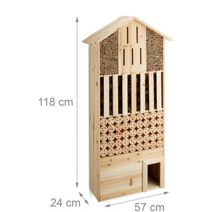 Produktbild für Insektenhotel Relaxdays XXL, aus Holz