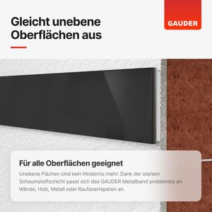 Produktbild für Magnetband Gauder Metallband, schwarz