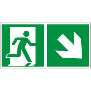 Produktbild für Hinweisschild Abtec ISO 7010 E002+E005 Folie