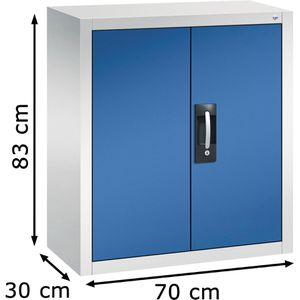 Produktbild für Magazinschrank CP-Möbel Serie 13, grau / blau