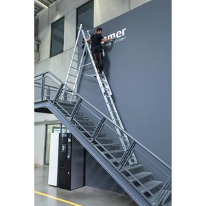Produktbild für Mehrzweckleiter MUNK 33306, mit Wandlaufrollen