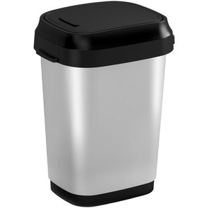 Mülleimer Curver KIS Dual Swing Style, silber