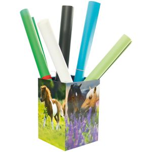 Produktbild für Papierkorb Herma 19741, Pferde