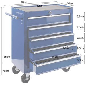 Produktbild für Werkzeugwagen Arebos 4260551583285, leer