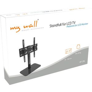 Produktbild für TV-Ständer myWall HP2BL, schwarz, Metall &amp; Glas