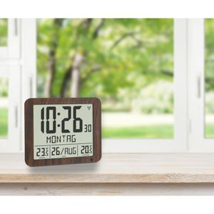 Produktbild für Wanduhr TFA 60.4518.08, Kunststoff, digital, Funkuhr