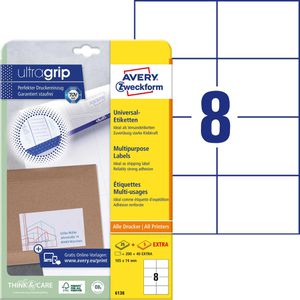 Produktbild für Universaletiketten Zweckform 6138, selbstklebend, weiß