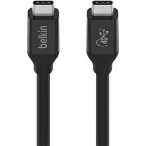 Produktbild für Ladekabel Belkin Connect USB4, schwarz, 0.8m
