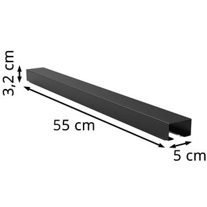Produktbild für Kabelwanne Hama 00220993, schwarz