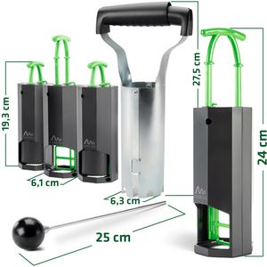Produktbild für Wühlmausfalle Gardigo Komplett Set 700734, Kolbenfalle