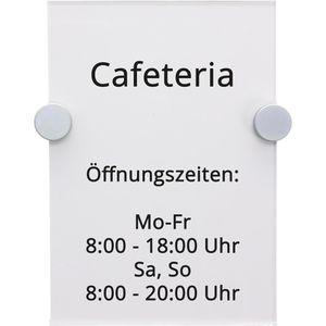 Produktbild für Türschild Böttcher-AG Premium, transparent
