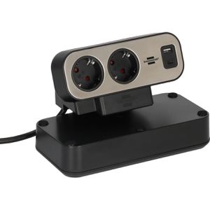 Tischsteckdose Brennenstuhl Estilo Duplex 2m Kabel