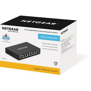 Produktbild für Switch Netgear 300-Serie SOHO Plus, GS308E-400EUS, managed