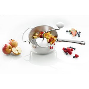 Produktbild für Passiermühle Gefu 24100 Flotte Lotte, manuell, silber, Ø 20 cm