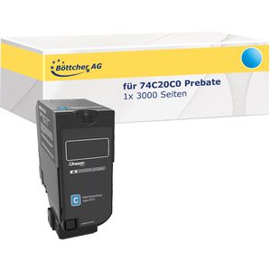 Produktbild für Toner Böttcher-AG für Lexmark 74C20C0 Prebate