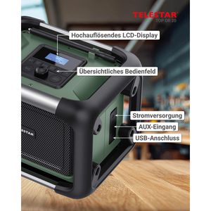 Produktbild für Baustellenradio Telestar TOP OR 20, 5700003, Akku 12-18V