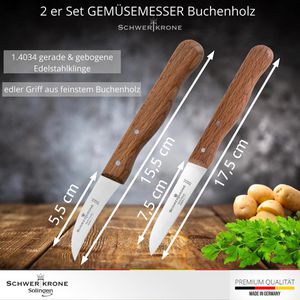 Produktbild für Gemüsemesser Schwertkrone MB01211, Set