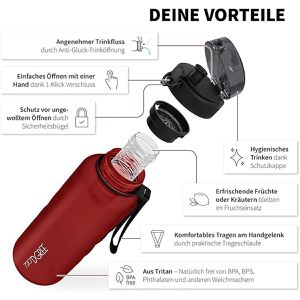 Produktbild für Trinkflasche 720DGREE uberBottle Imperial Red