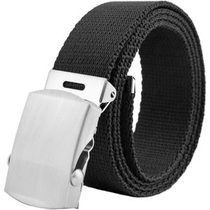 Gürtel Shenky 4cm Stoffgürtel silber, schwarz