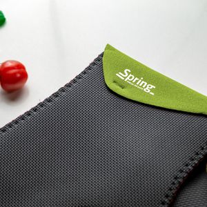 Produktbild für Ofenhandschuh Spring Grips kurz, hellgrün / schwarz