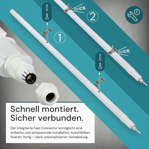 Produktbild für Feuchtraumleuchte Luxula LX200128, LED mit 18 Watt