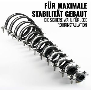 Produktbild für Rohrschelle Poppstar 1011311, W4, Schraubrohrschelle, Set